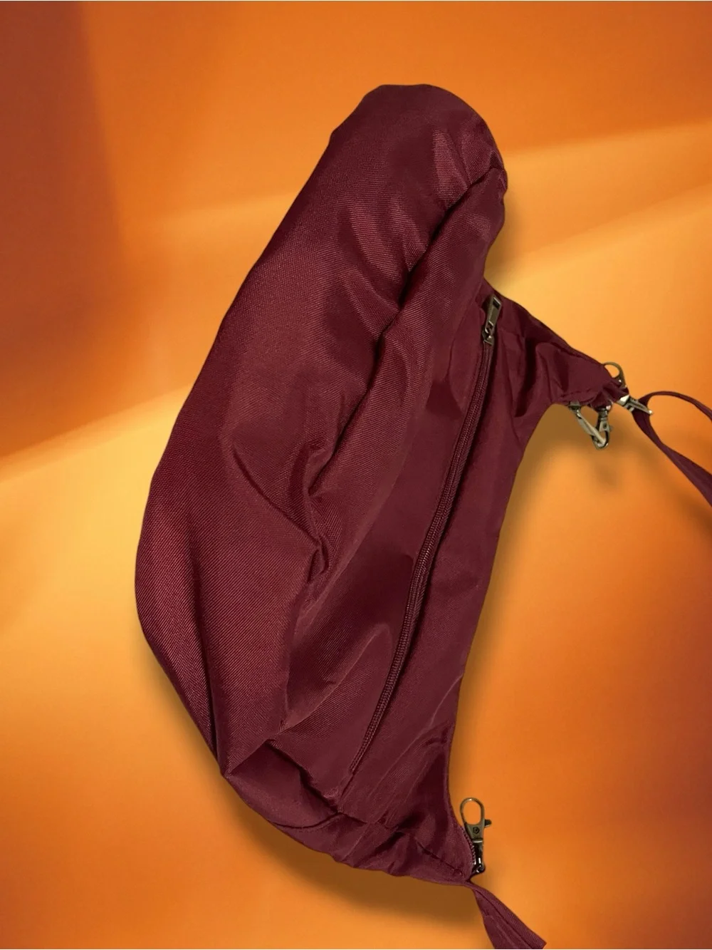 Travelon Anti-Theft Classic Hobo Crossbody Bag & RFID Wallet Set Wine Burgundy